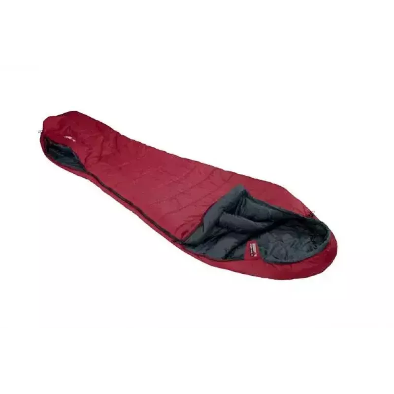Muumio-makuupussi High Peak Hyperion 1M nylon harmaa punainen 210 cm