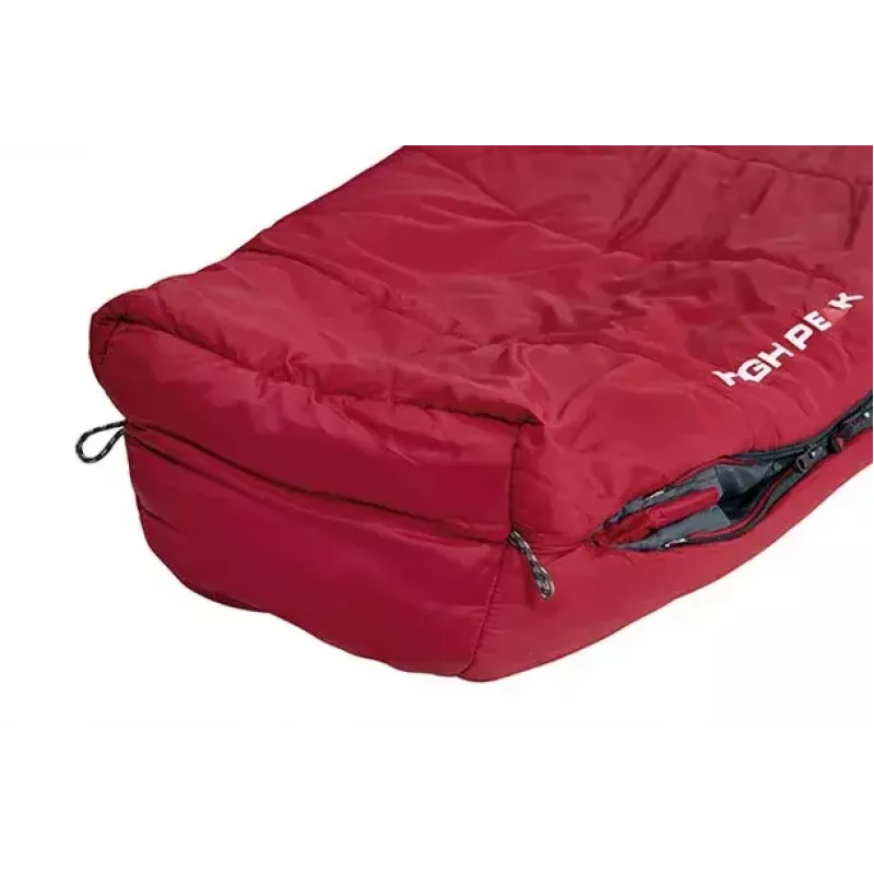 Muumio-makuupussi High Peak Hyperion 1M nylon harmaa punainen 210 cm