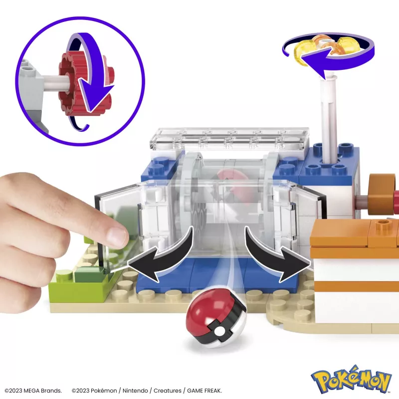 MEGA Pokémon rakennussarja, metsäkeskus (648 osaa) ja 4 toimintahahmoa