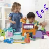 MEGA BLOKS Fisher Price musiikkipuutarhabändi sensorinen rakennuslelu (45 osaa) pienille lapsille