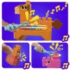 MEGA BLOKS Fisher Price musiikkipuutarhabändi sensorinen rakennuslelu (45 osaa) pienille lapsille