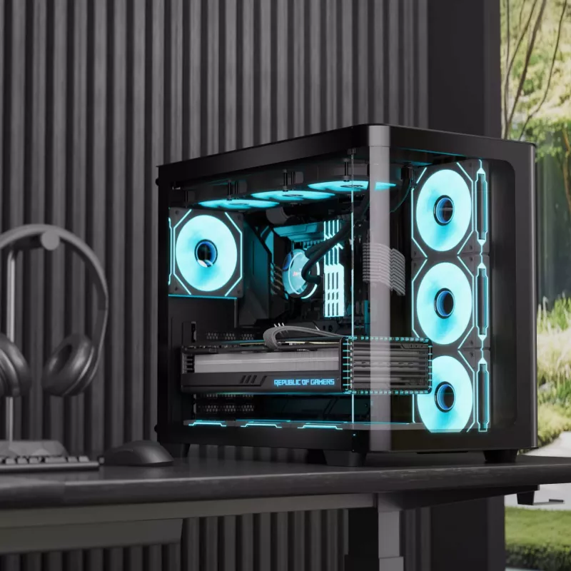 Aerocool P500C Midi Tower musta