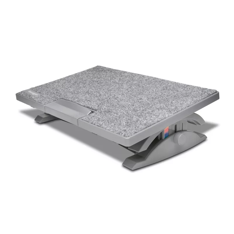 Kensington SmartFit SoleMate Pro Elite K50345EU ergonominen jalkatuki, säädettävä korkeus 9–12 cm, kallistus 0–18°, harmaa