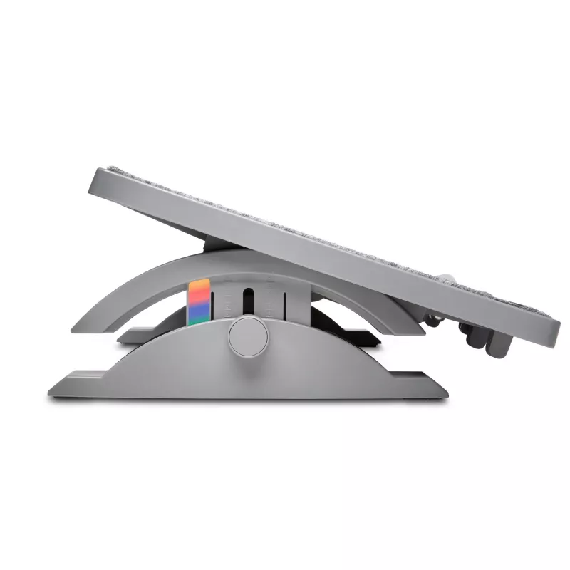 Kensington SmartFit SoleMate Pro Elite K50345EU ergonominen jalkatuki, säädettävä korkeus 9–12 cm, kallistus 0–18°, harmaa