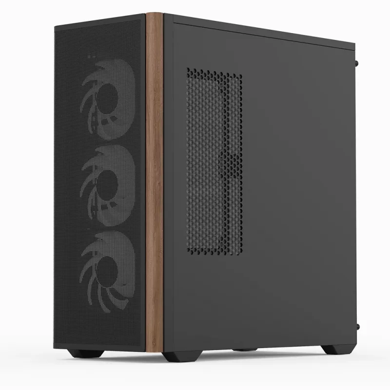 Aerocool D501A Midi Tower musta