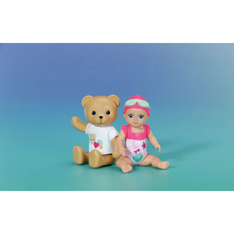 BABY born Splish Splash Teddy kylpyeläin monivärinen