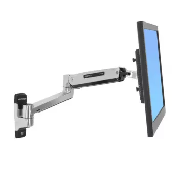 ERGOTRON Lx seisoma- ja istumatyöasennon seinäteline LCD-varsi (kiillotettu alumiini)