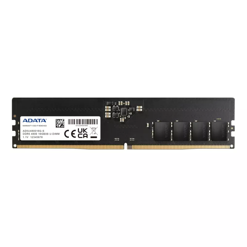 DIMM 32 GB DDR5-4800 (2x 16 GB) dual-kit, muisti musta, AD5U480016G-DT, Premier