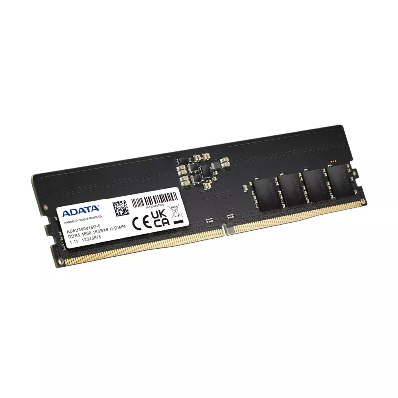 DIMM 32 GB DDR5-4800 (2x 16 GB) dual-kit, muisti musta, AD5U480016G-DT, Premier
