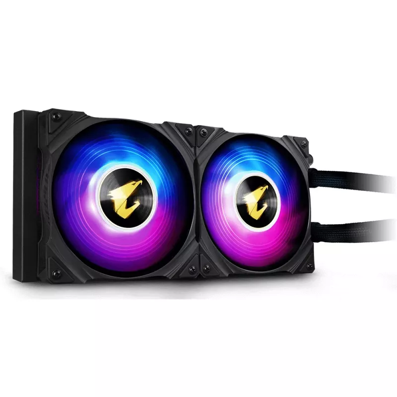 GIGABYTE AORUS WATERFORCE 240 prosessorin all-in-one-nestekühler 12 cm musta