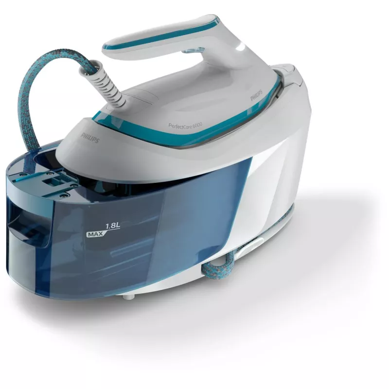 Philips PSG6022/20 höyrysilitysasema 2400 W 1,8 L SteamGlide Plus -silityspohja sininen, valkoinen