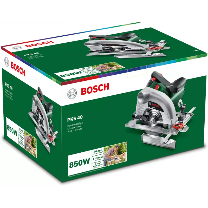 Bosch PKS 40 13 cm vihreä, hopea 5 300 kierr./min 850 W