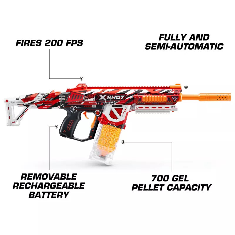 Zuru XSHOT Hyper Gel HPG-700 geelipyssy, 3500 geelipalloa
