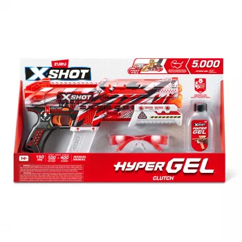 XSHOT Hyper Gel Clutch -blasteri (5 000 Hyper Gel -pellettiä) ZURU