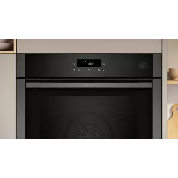 Kalusteisiin asennettava sähköuuni NEFF N 50 B6AVJ7AG3 — 71 L, 3600 W, musta/grafiitti, kosketusohjaus
