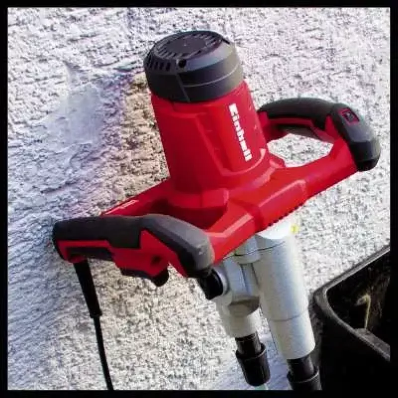 Väri- ja laastisekoitin EINHELL TE-MX 1600-2 CE Twin, 1 600 W, punainen/musta