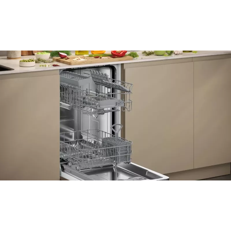 Astianpesukone NEFF S853HKX20E täysintegroitava Slimline 10 astiastoa, Home Connect, 46 dB