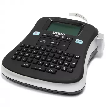 DYMO LabelManager ® ™ 210D - QWZ, QWERTZ, D1, lämpösiirto, 180 x 180 DPI, 12 mm/s, musta, hopea