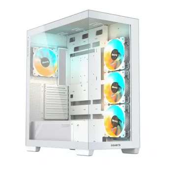 GIGABYTE C500 PANORAMIC STEALTH -miditornikotelo valkoinen
