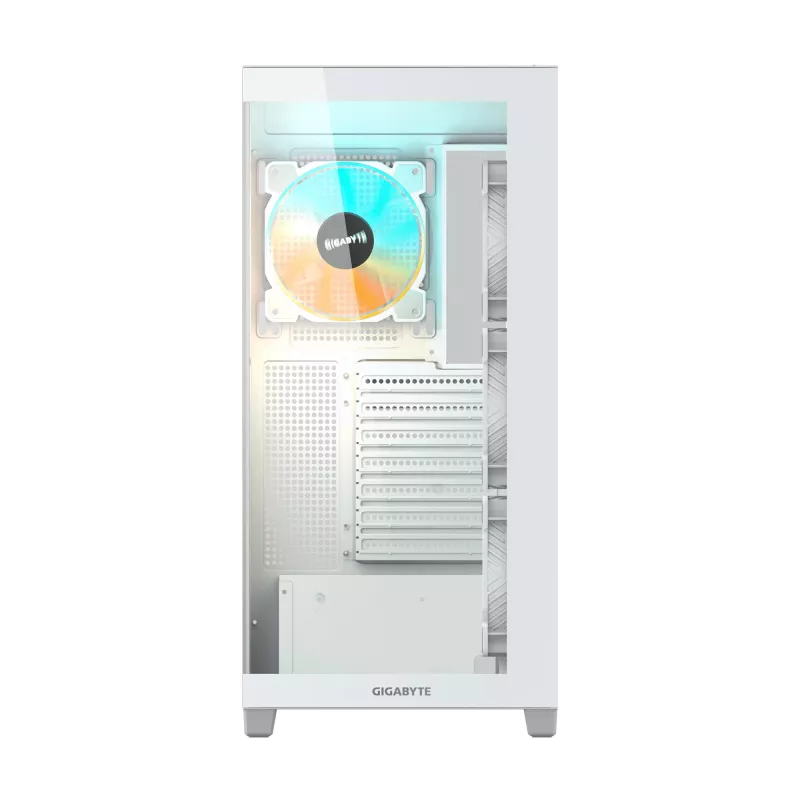 GIGABYTE C500 PANORAMIC STEALTH -miditornikotelo valkoinen