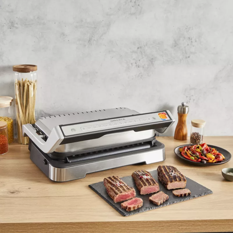 Tefal OptiGrill 2in1 GC773D -kontaktigrilli ruostumaton teräs 2100 W