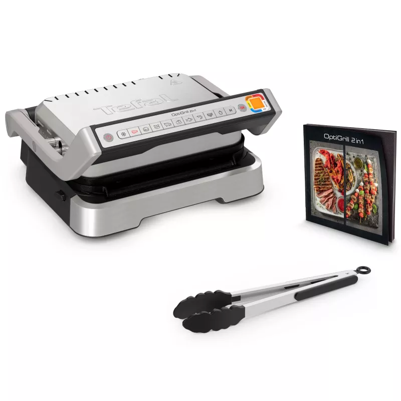 Tefal OptiGrill 2in1 GC773D -kontaktigrilli ruostumaton teräs 2100 W
