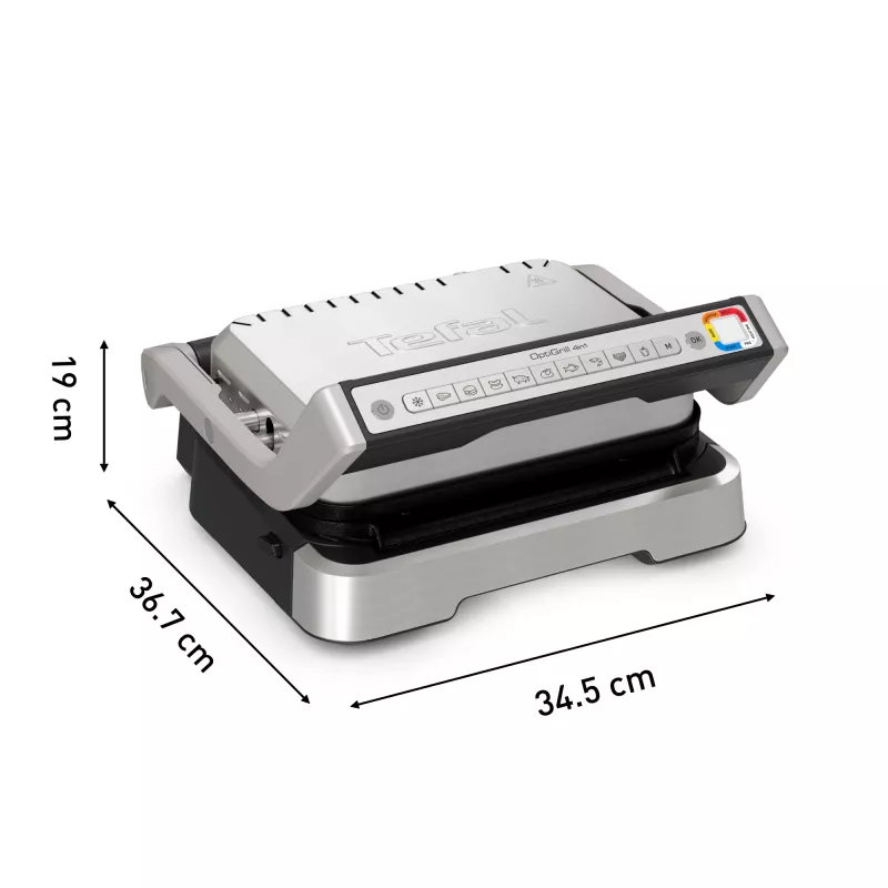 Tefal OptiGrill 2in1 GC773D -kontaktigrilli ruostumaton teräs 2100 W