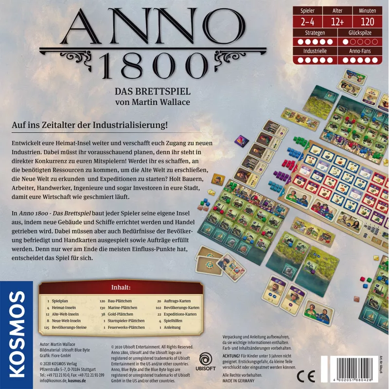 Kosmos Anno 1800 lautapeli strategia