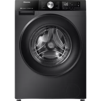 Hisense WF3S8043BB3 pyykinpesukone edestä täytettävä 8 kg 1400 kierr./min musta