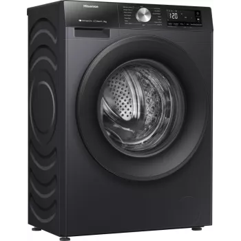Hisense WF3S8043BB3 pyykinpesukone edestä täytettävä 8 kg 1400 kierr./min musta