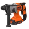 Porakone Black & Decker BCD900E2K-QW 1880 RPM SDS Plus, 2,5 Ah akku