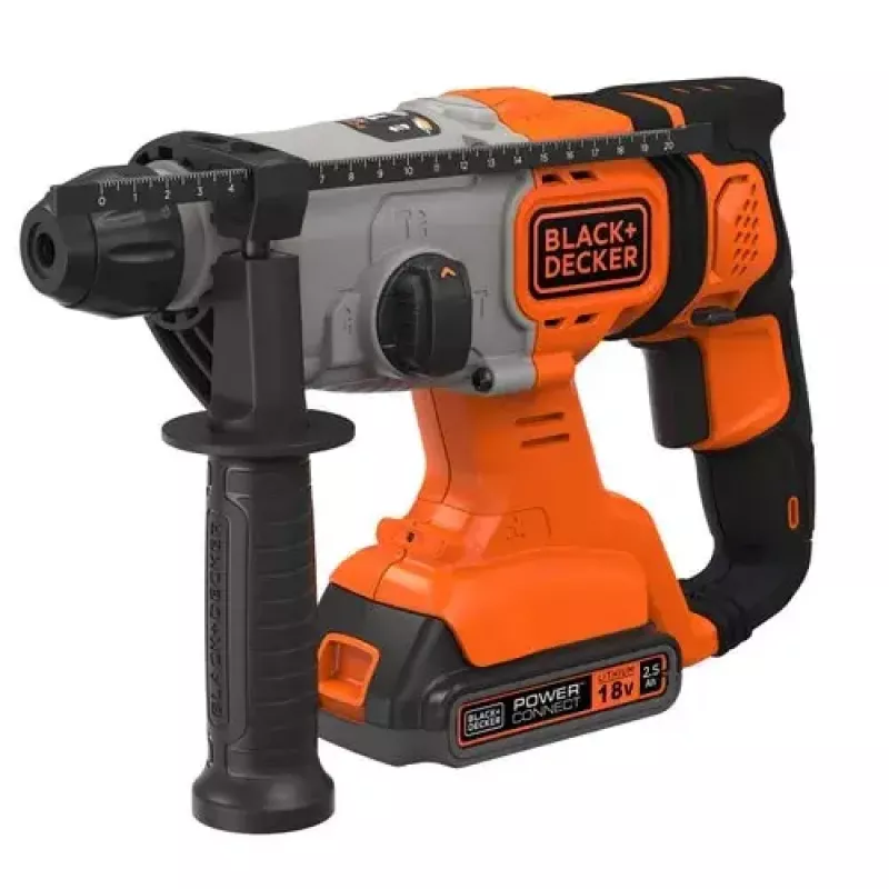 Porakone Black & Decker BCD900E2K-QW 1880 RPM SDS Plus, 2,5 Ah akku