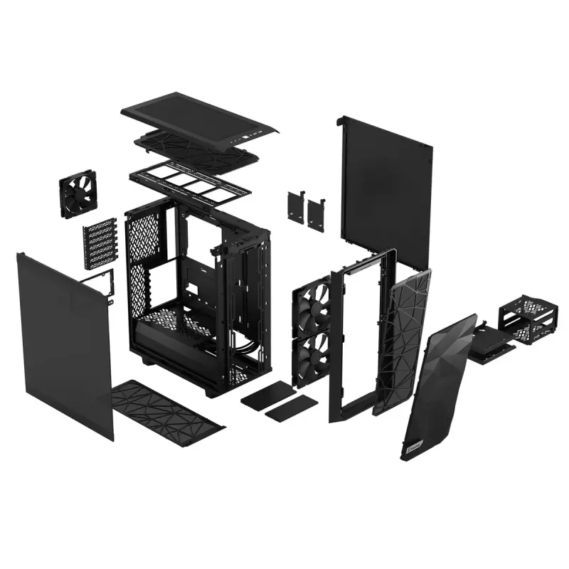 PC-kotelo Fractal Design Meshify 2 Compact Tower musta