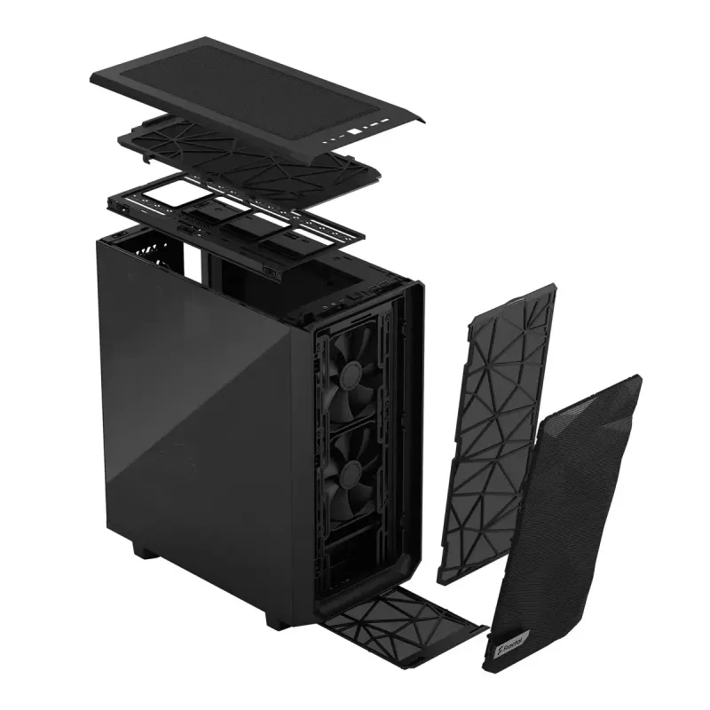 PC-kotelo Fractal Design Meshify 2 Compact Tower musta