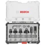 Bosch jyrsinteräsarja, 6 kpl, 6 mm varsi