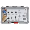 Bosch jyrsinteräsarja, 6 kpl, 6 mm varsi