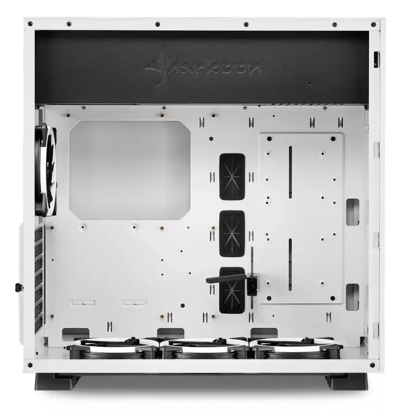 PC-kotelo Sharkoon Pure Steel RGB Midi Tower valkoinen