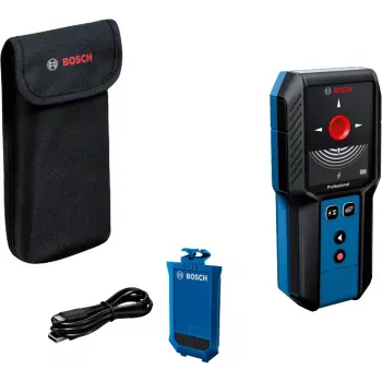 Bosch GMS 120-27 digitaalinen monilmaisin, virtajohto, metalli, ei-rautametalli, puu
