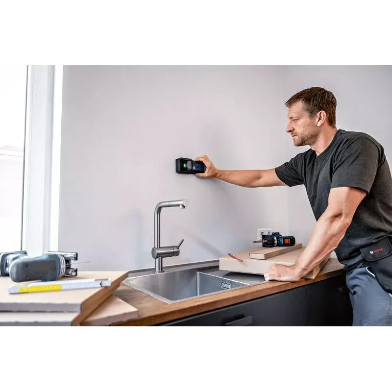Bosch GMS 120-27 digitaalinen monilmaisin, virtajohto, metalli, ei-rautametalli, puu