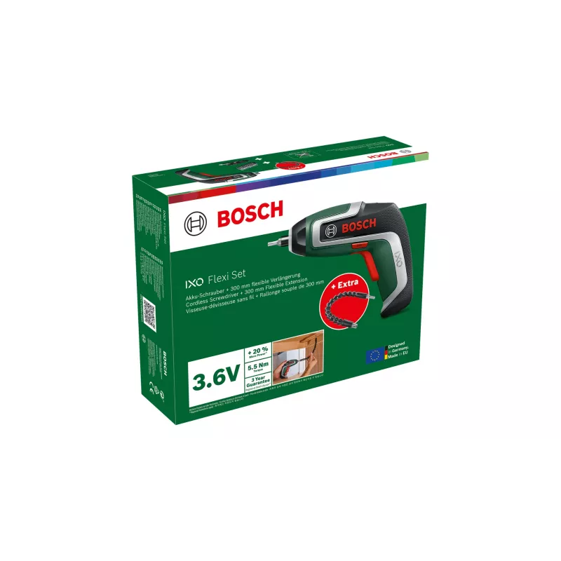 Bosch IXO 7 – 235 kierr./min, musta, vihreä