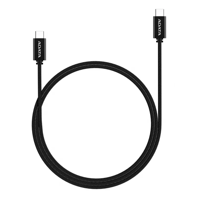 USB-C–USB-C-kaapeli ADATA CACC-200PN-BK, USB 2.0, 2 m, musta