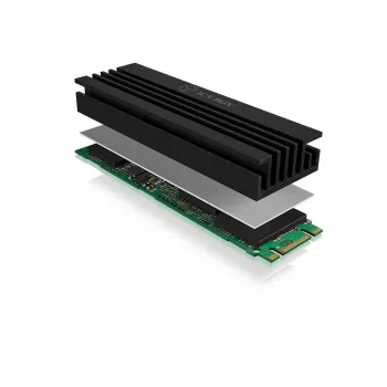 ICY BOX IB-M2HS-70 SSD-jäähdytyssiili/jäähdytin musta 1 kpl