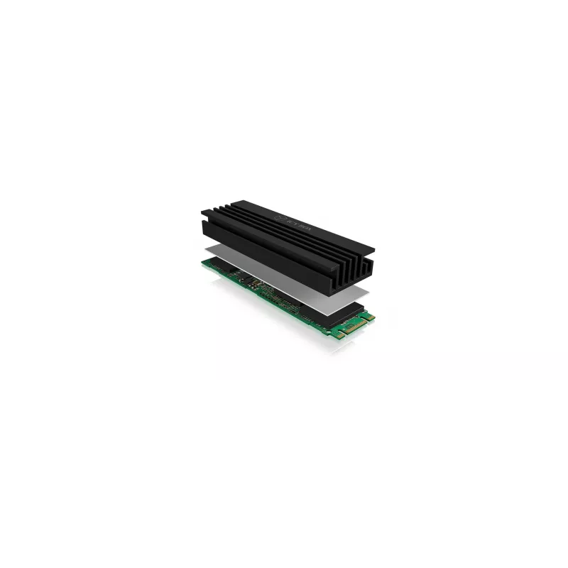 ICY BOX IB-M2HS-70 SSD-jäähdytyssiili/jäähdytin musta 1 kpl