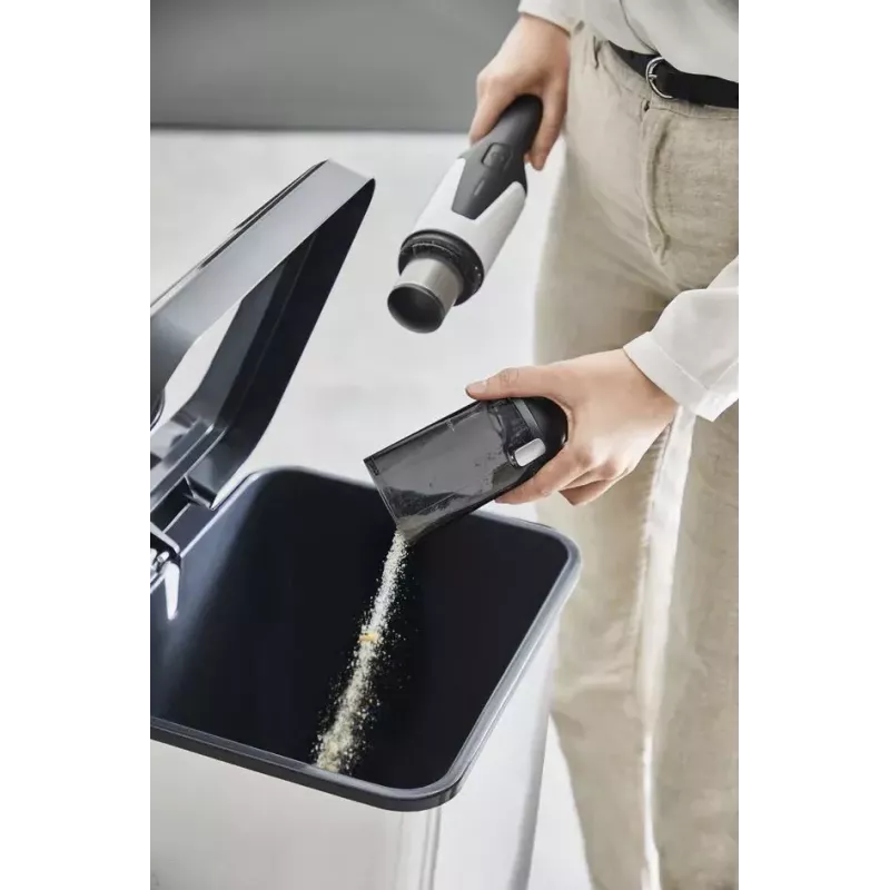 Rowenta X-Touch AC9736 -käsipölynimuri harmaa, valkoinen pussiton