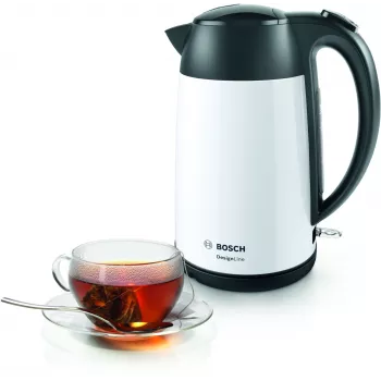 Bosch TWK3P421 sähköinen vedenkeitin 1,7 L 2400 W musta, valkoinen