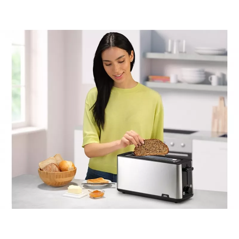 Braun HT 1610 8 1030 W musta, ruostumaton teräs