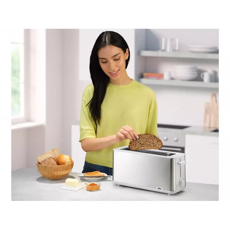 Leivänpaahdin Braun HT 1610 1030 W ruostumaton teräs valkoinen