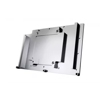 Taustalevy Alphacool 10248 alumiini kromi kupari musta 124 mm