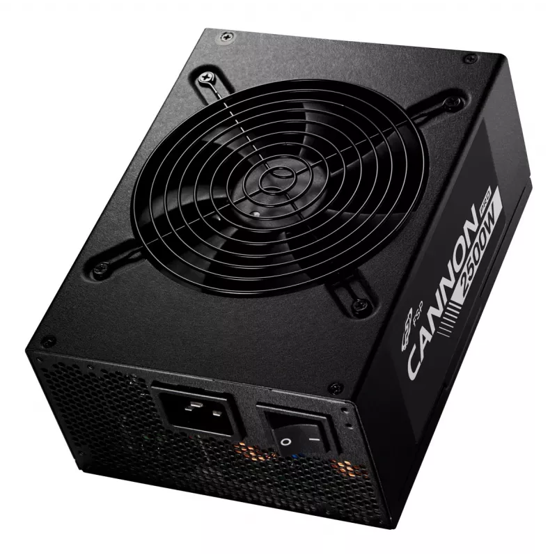 FSP CANNON PRO 2500W virtalähde ATX ATX3.1 musta, 2500 W, 200–240 V, 50/60 Hz, 15–12 A, Active, 125 W