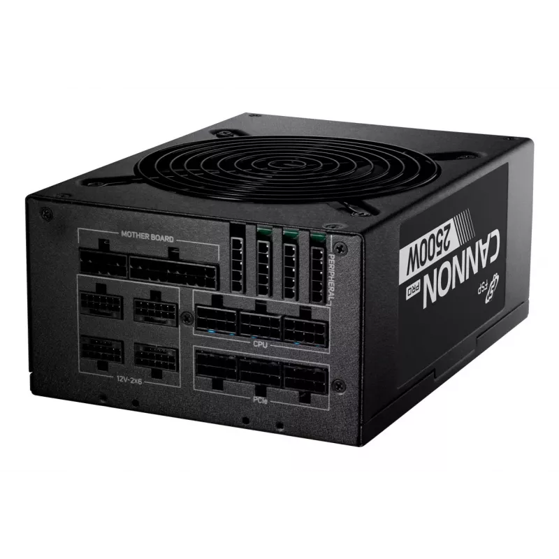 FSP CANNON PRO 2500W virtalähde ATX ATX3.1 musta, 2500 W, 200–240 V, 50/60 Hz, 15–12 A, Active, 125 W